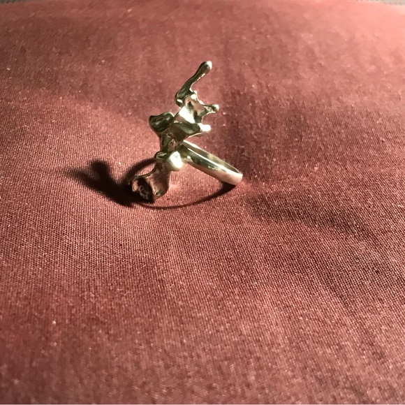 Sterling Silver Free Form Ring Size 5.5 - Picture 9 of 16